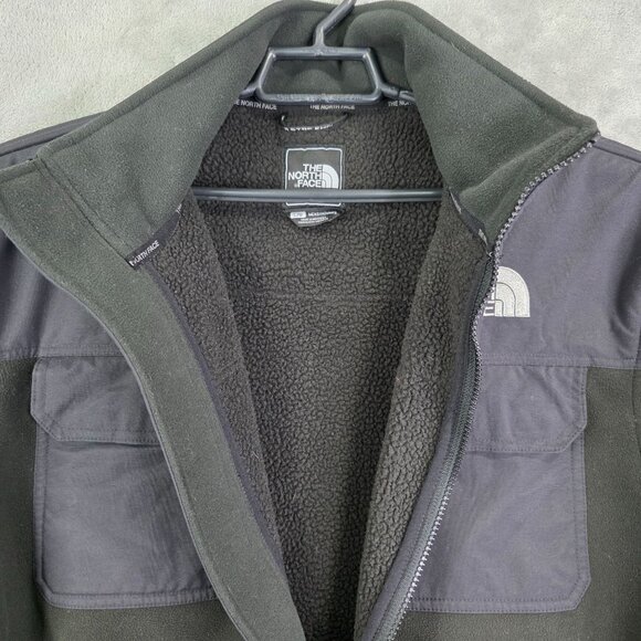 Mens Black The North Face Denali Polartec Fleece Jacket Full Zip Mock Neck L - Picture 5 of 11